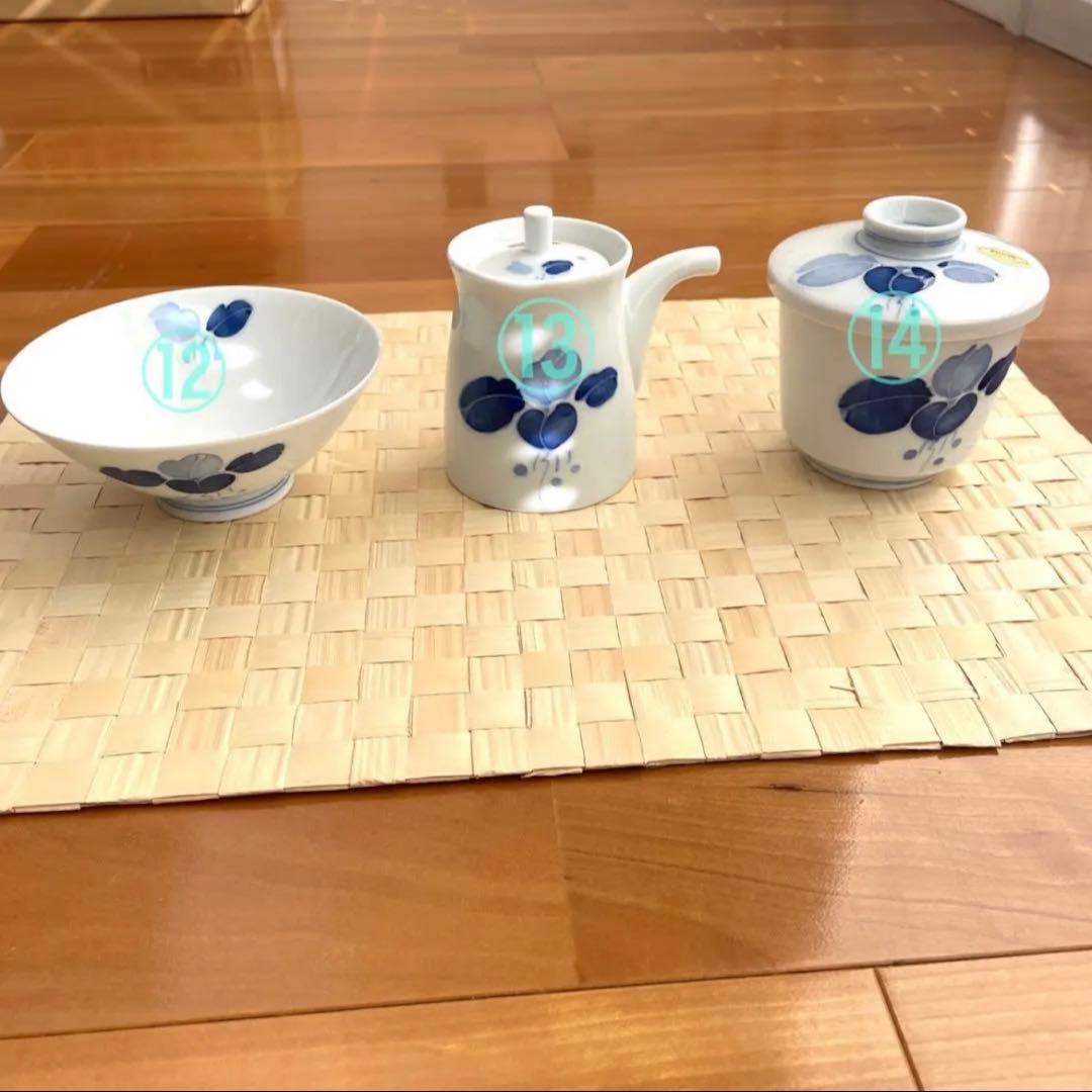 新品　有田焼　七郎右衛門　和食器　14種類　5客セット（全59個）急須　湯呑