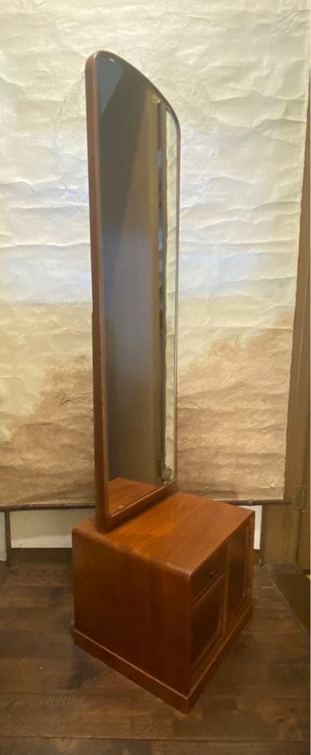 欅ケヤキ　姿鏡台