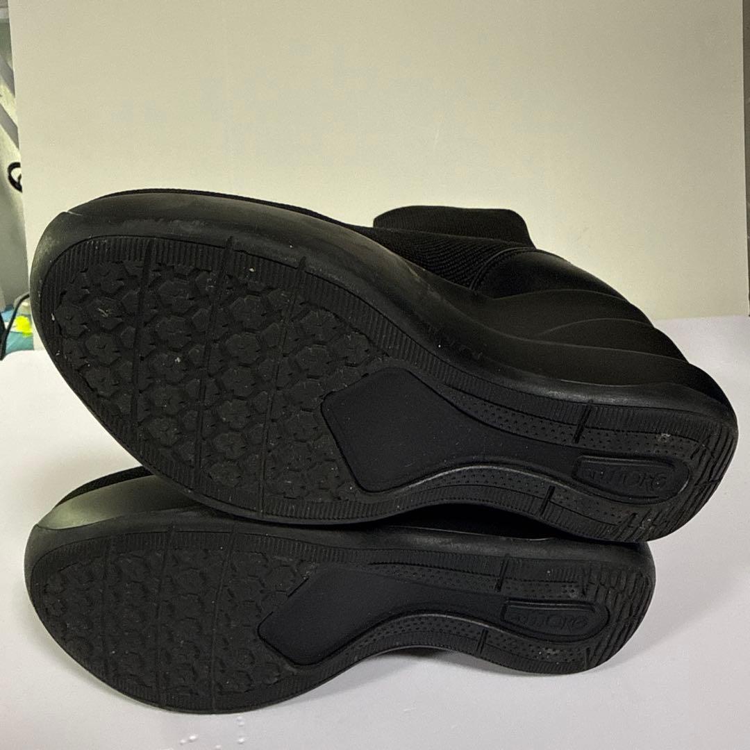 Fluffy様　足長効果抜群　10cmヒール　ニットブーツ　中敷きふかふか