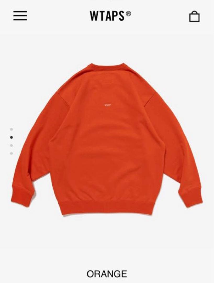 WTAPS SIGN-YD オレンジ スウェット