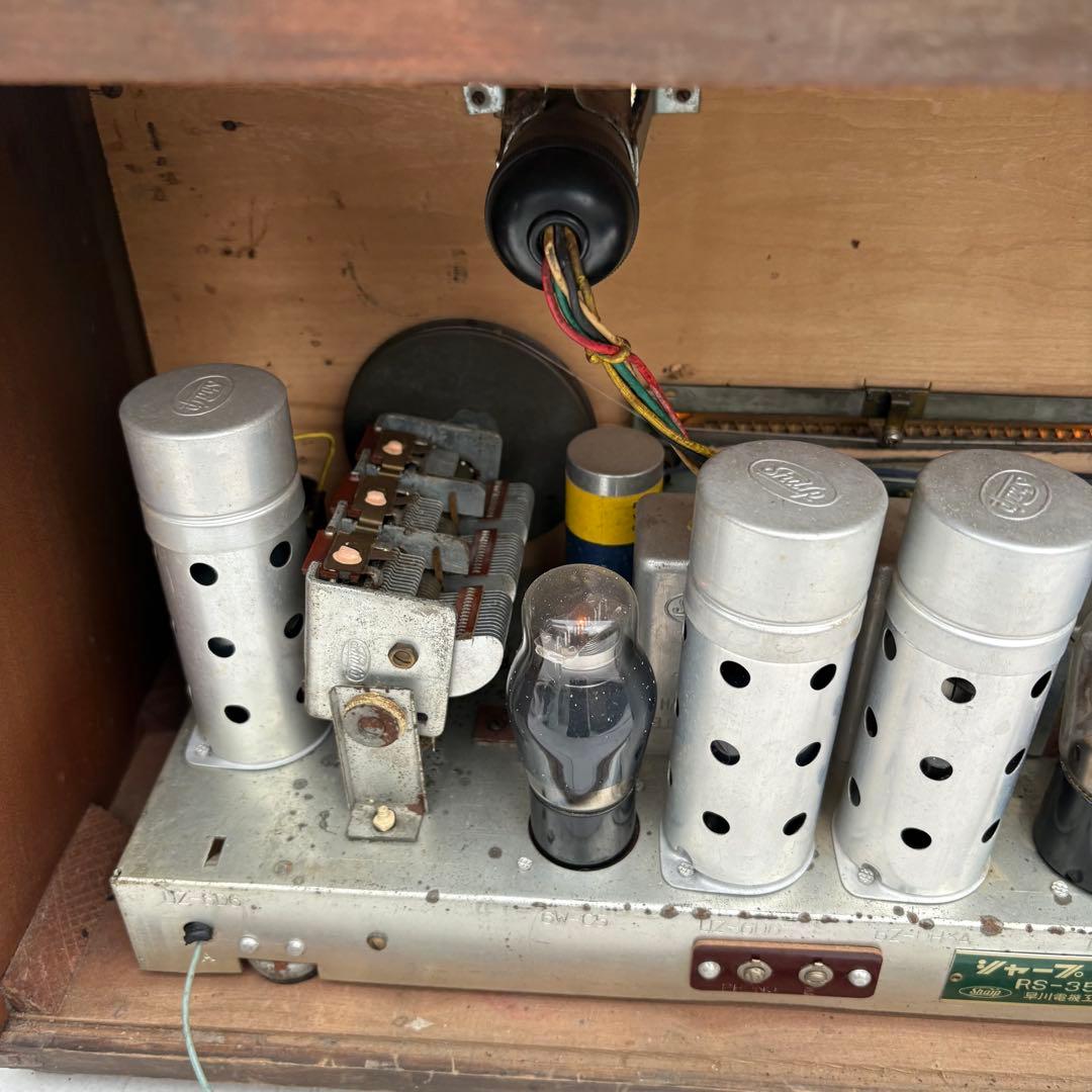 美品■昭和レトロ■早川電機 シャープ RS-350型 真空管ラジオ