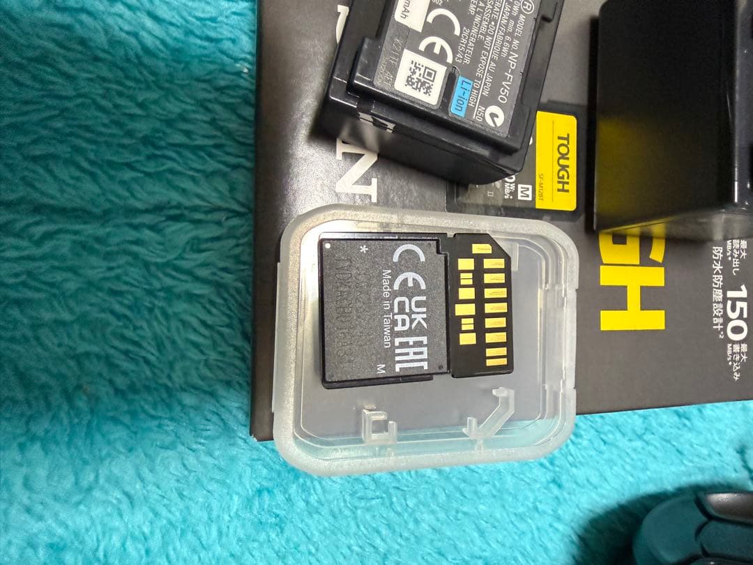 ブラックSONY FDR-AX45AビデオカメラSDカードTOUGH 128G他