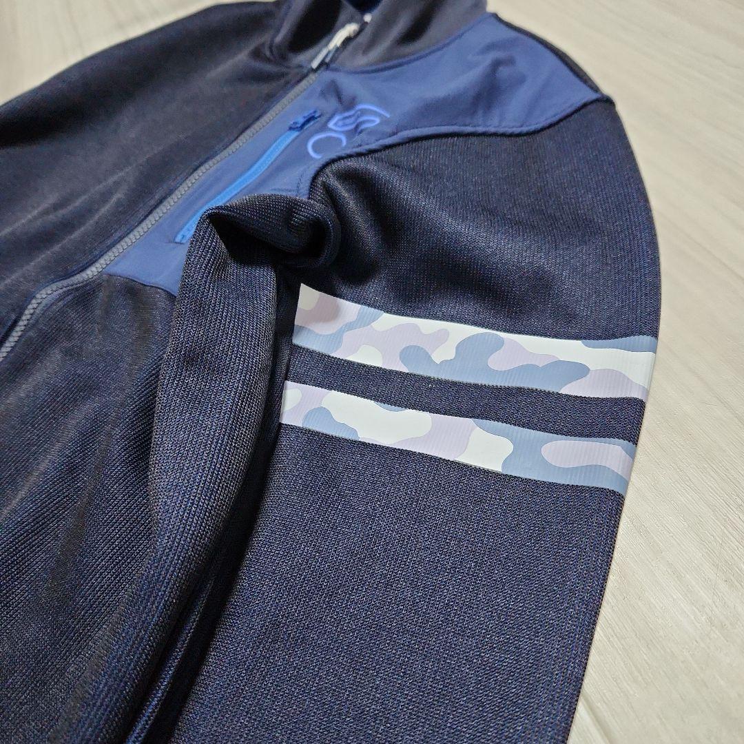 未使用美品☆Rosasen☆ゴルフクォーターゲージブルゾン春秋 L ネイビー