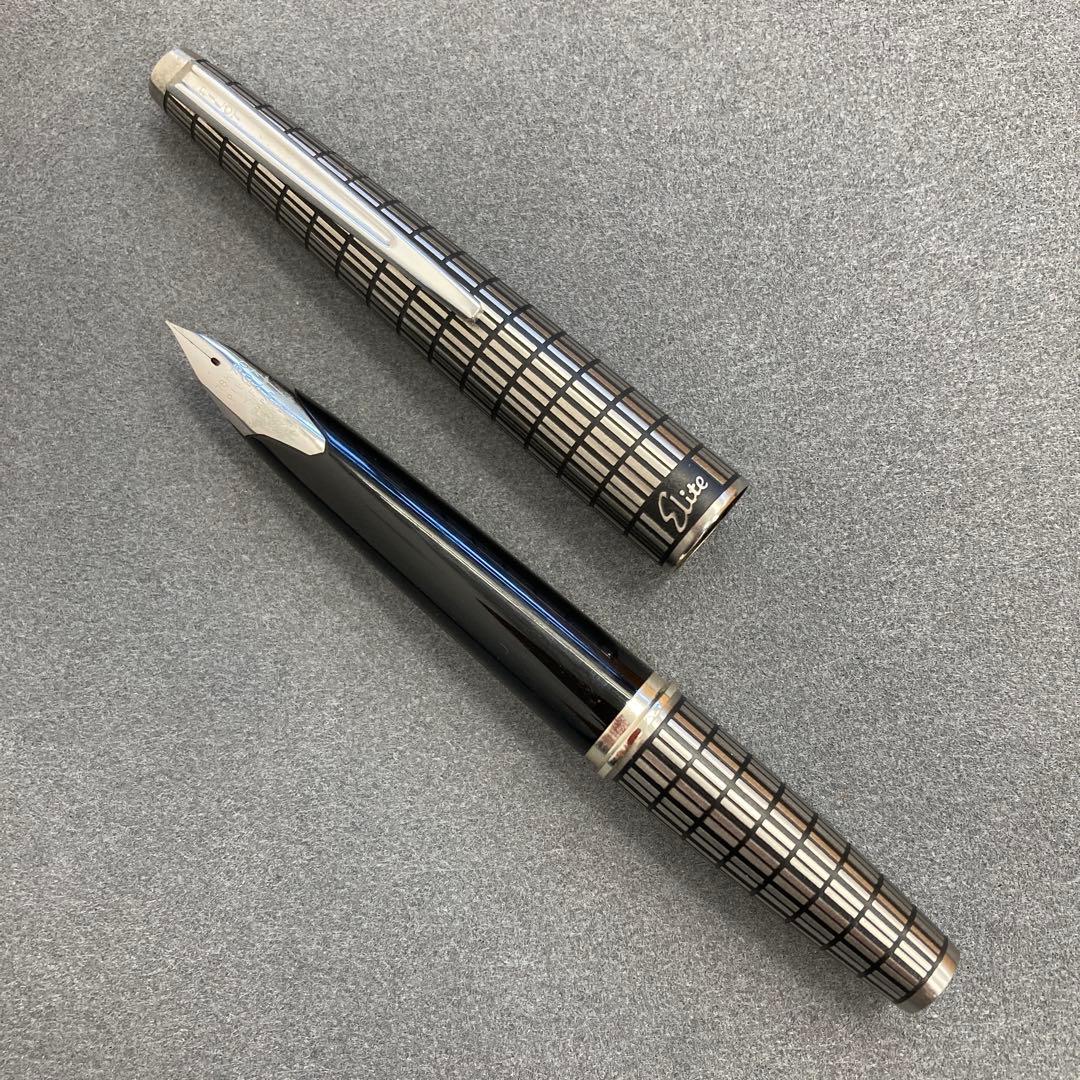 PILOT パイロットELITE エリート 万年筆 格子柄18K 750 / F