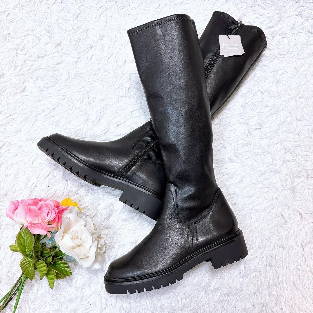 希少【未使用✨極美品】タマリス ストレッチロングブーツ 本革 23AW 24.5