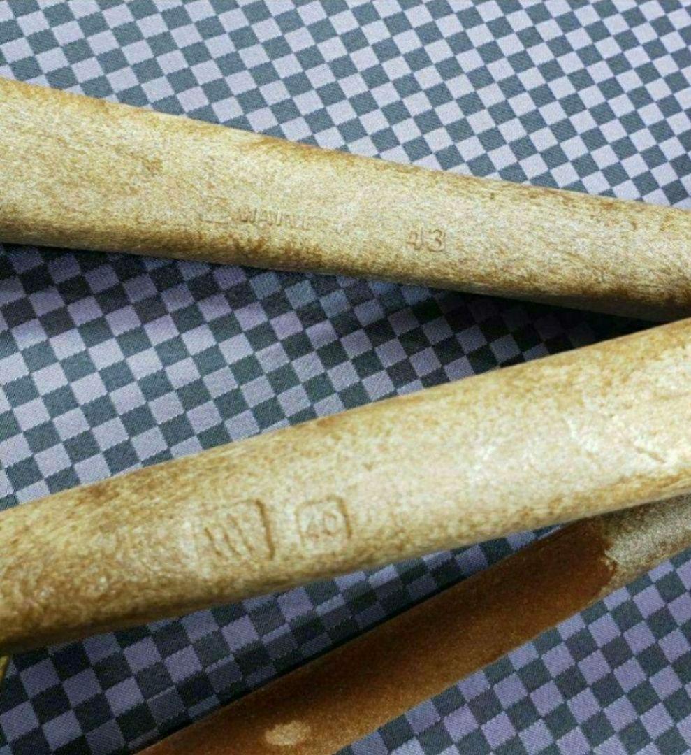 専用　43㎝ 7本set 樹脂ハンガー 茶 マイネッティ サルトリアーレ 新品