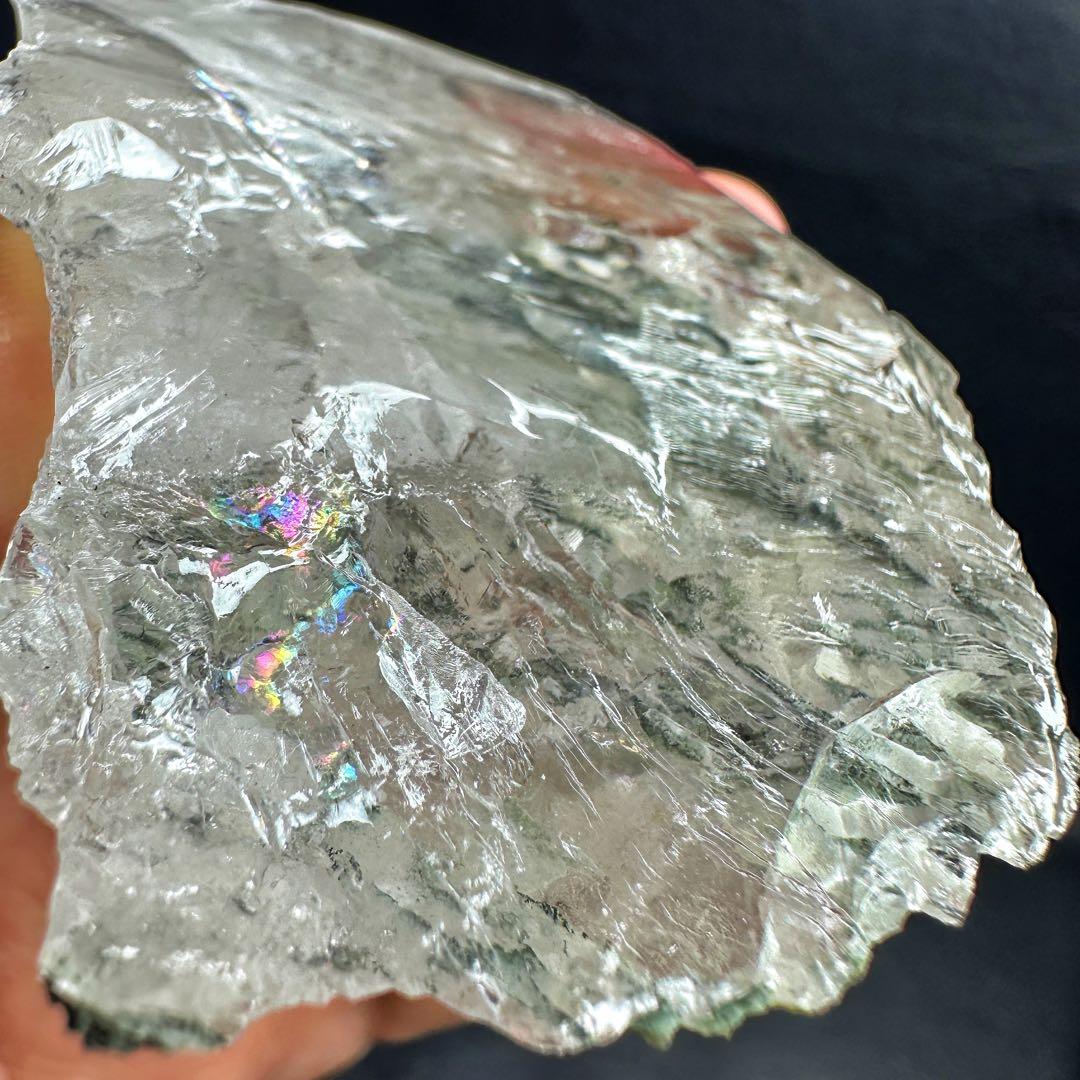 ヒマラヤ水晶レインボー☆フリーフォームアイリスクォーツ クリスタル原石A1479