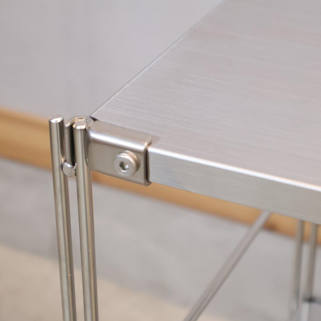 無印良品 MUJI ステンレス 3段ユニットシェルフ シンプル 飾り棚 ラック