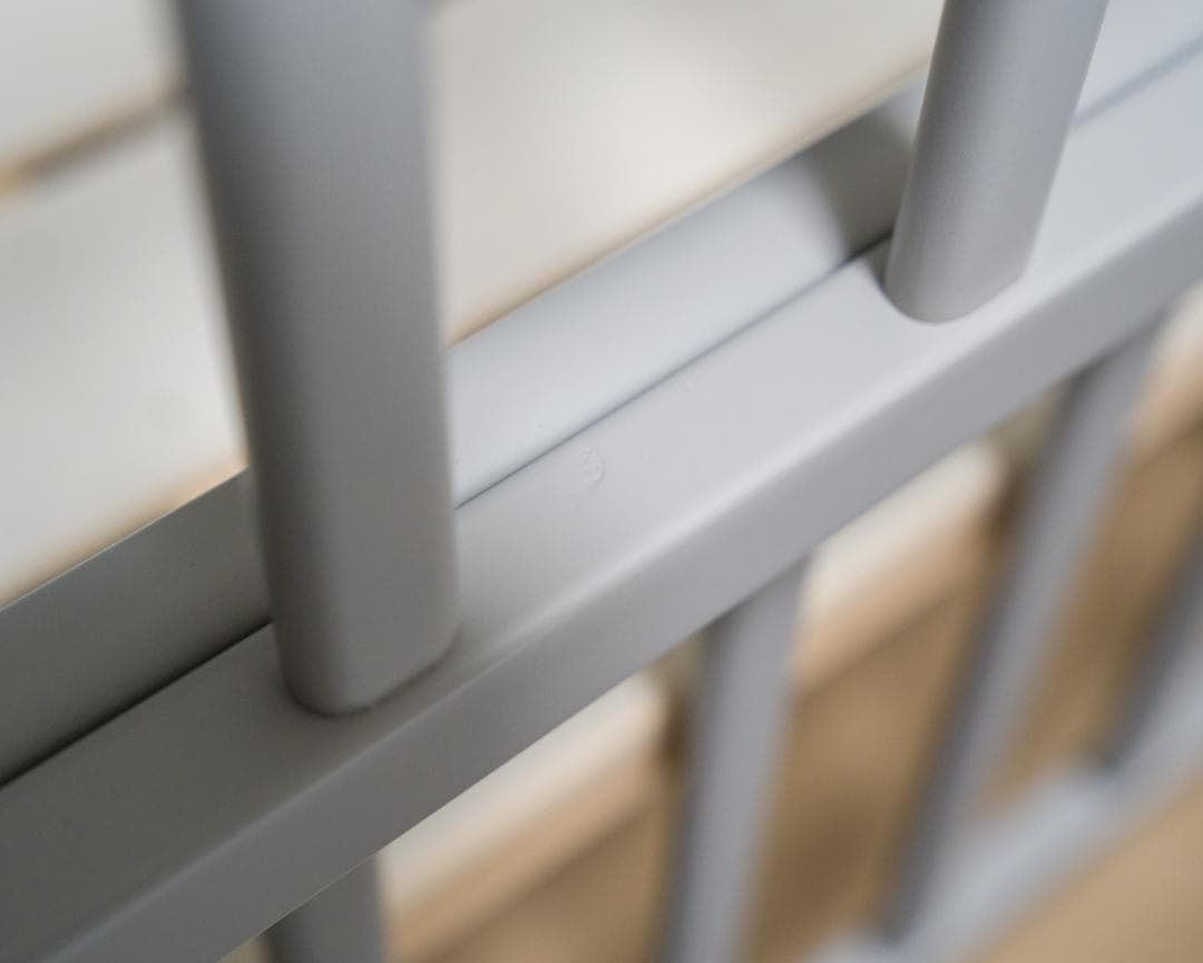 【極美品】大和屋 ノモック Wオープンハイタイプ ベビーベッド グレー