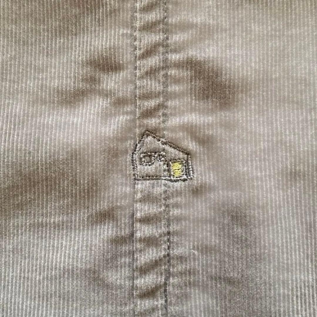 HUIS ハウス 遠州織物 みじんコール ロング シャツ グレー ゆったり