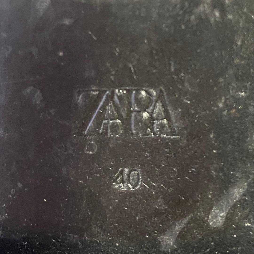 美品✨ZARA ショートブーツ サイドゴア ブラック 人気 定番 40