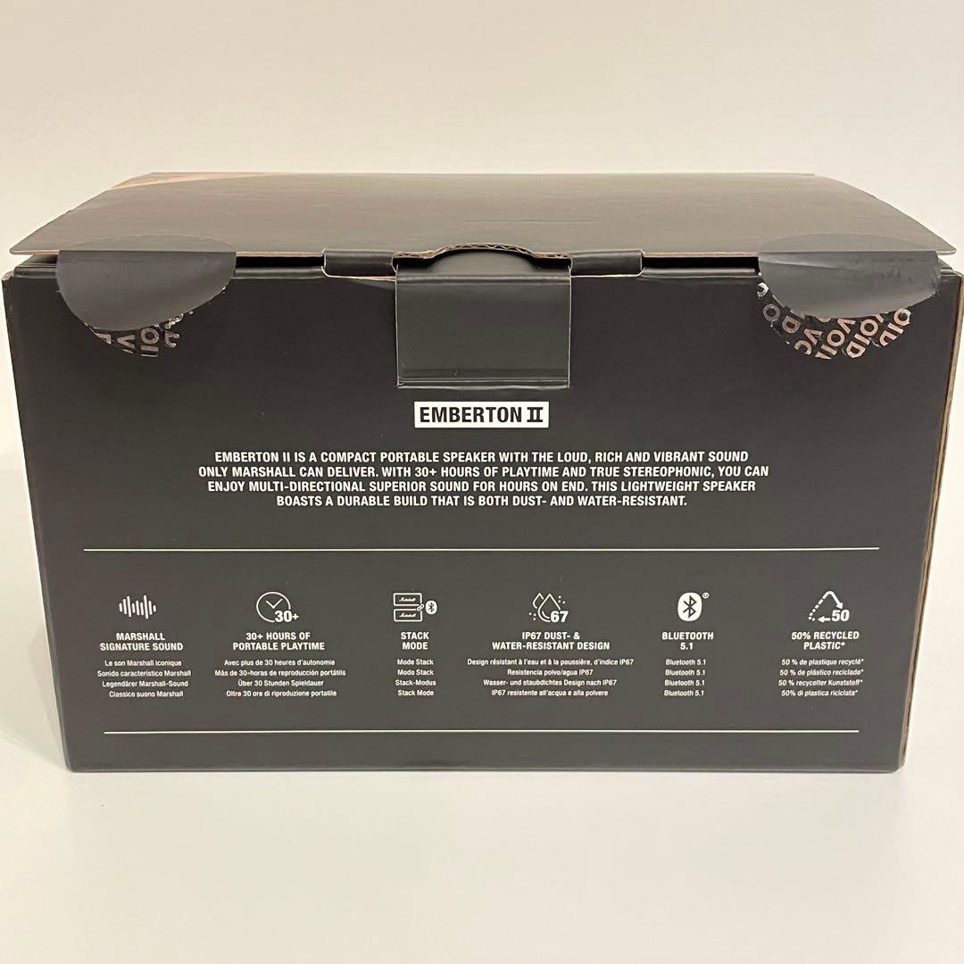 【極美品】Marshall Emberton IIクリーム　ワイヤレススピーカー