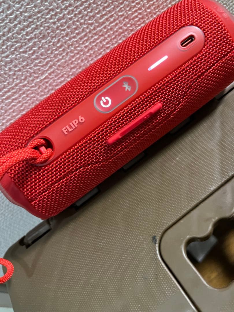 keiJBL FLIP6 レッド ワイヤレススピーカー