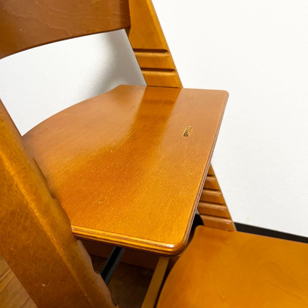 希少STOKKE ストッケ トリップトラップ シリアル3 ナチュラルハイチェア