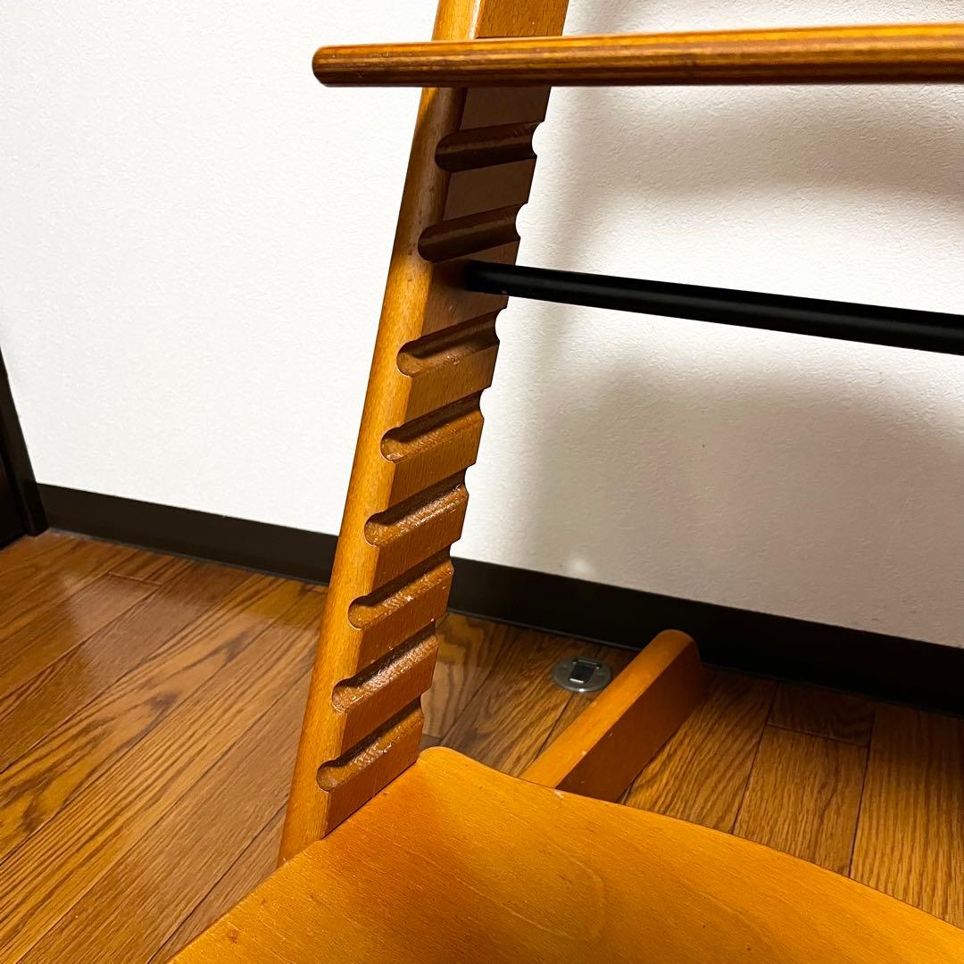 希少STOKKE ストッケ トリップトラップ シリアル3 ナチュラルハイチェア