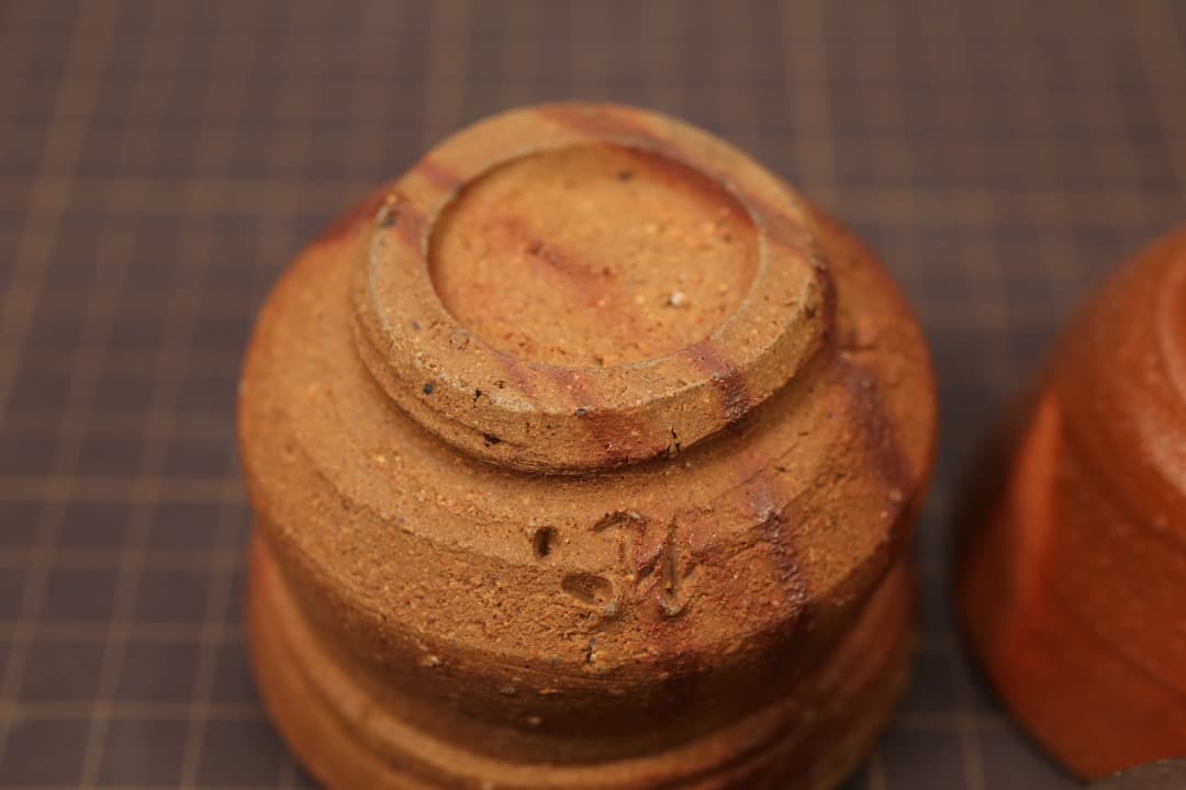 【即購入可】備前焼／ぐい呑み／７点まとめて／酒器／猪口／工芸／骨董／古美術／古玩