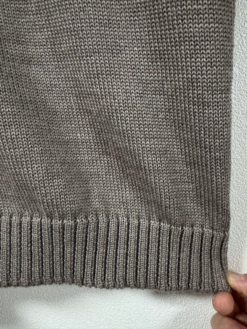 セール✨ZANONE 48 グレージュ　　クルーネック ニット