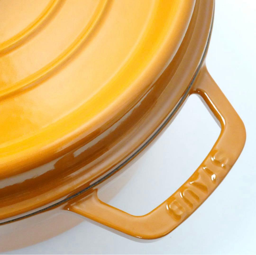 【新品】ストウブ staub ピコココット ラウンド 26cm マスタード