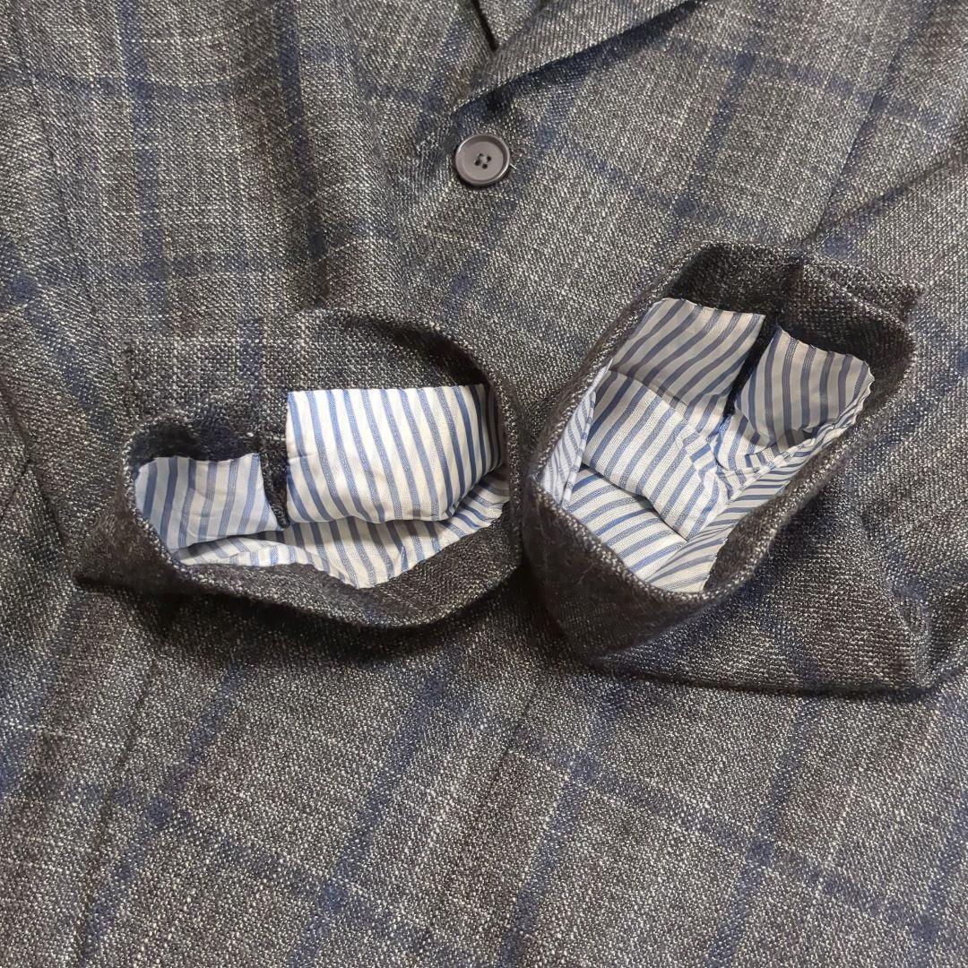 【未使用級】トゥモローランド ウールカシミヤシルク テーラードジャケット 52S