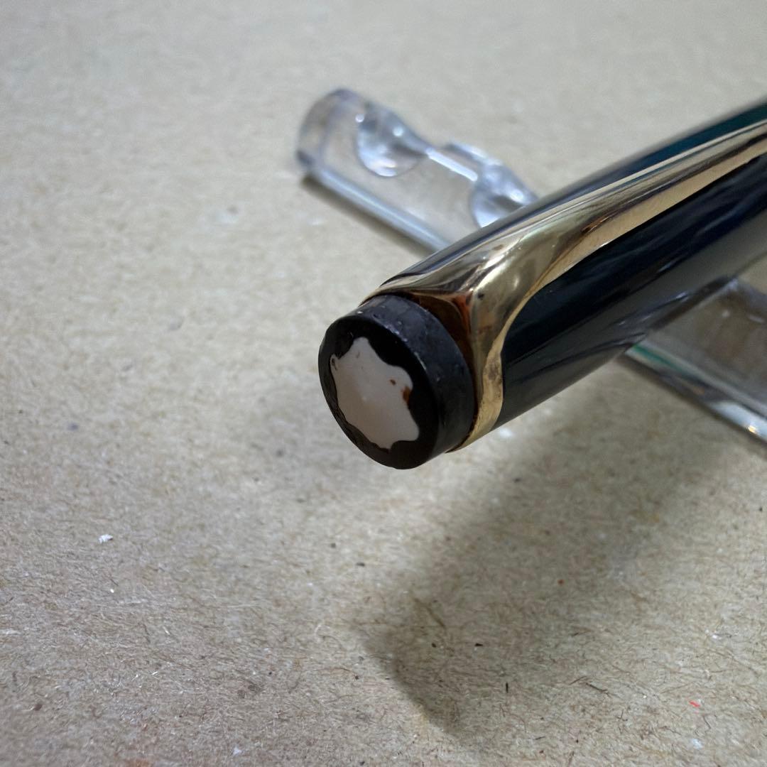 廃盤 MONTBLANC モンブラン No.12 万年筆 グレー 18k 吸引式