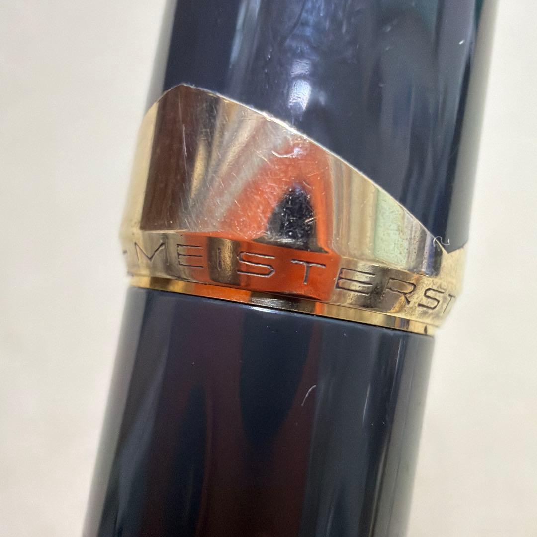 廃盤 MONTBLANC モンブラン No.12 万年筆 グレー 18k 吸引式