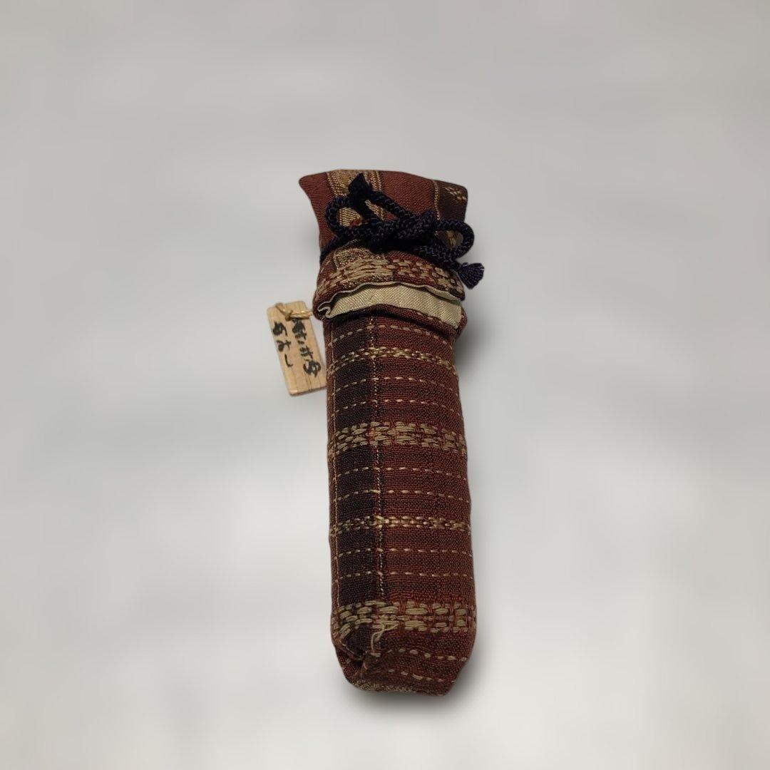 (珍品)茶道具　海田曲巷作　旅持用茶杓　 専用仕服付