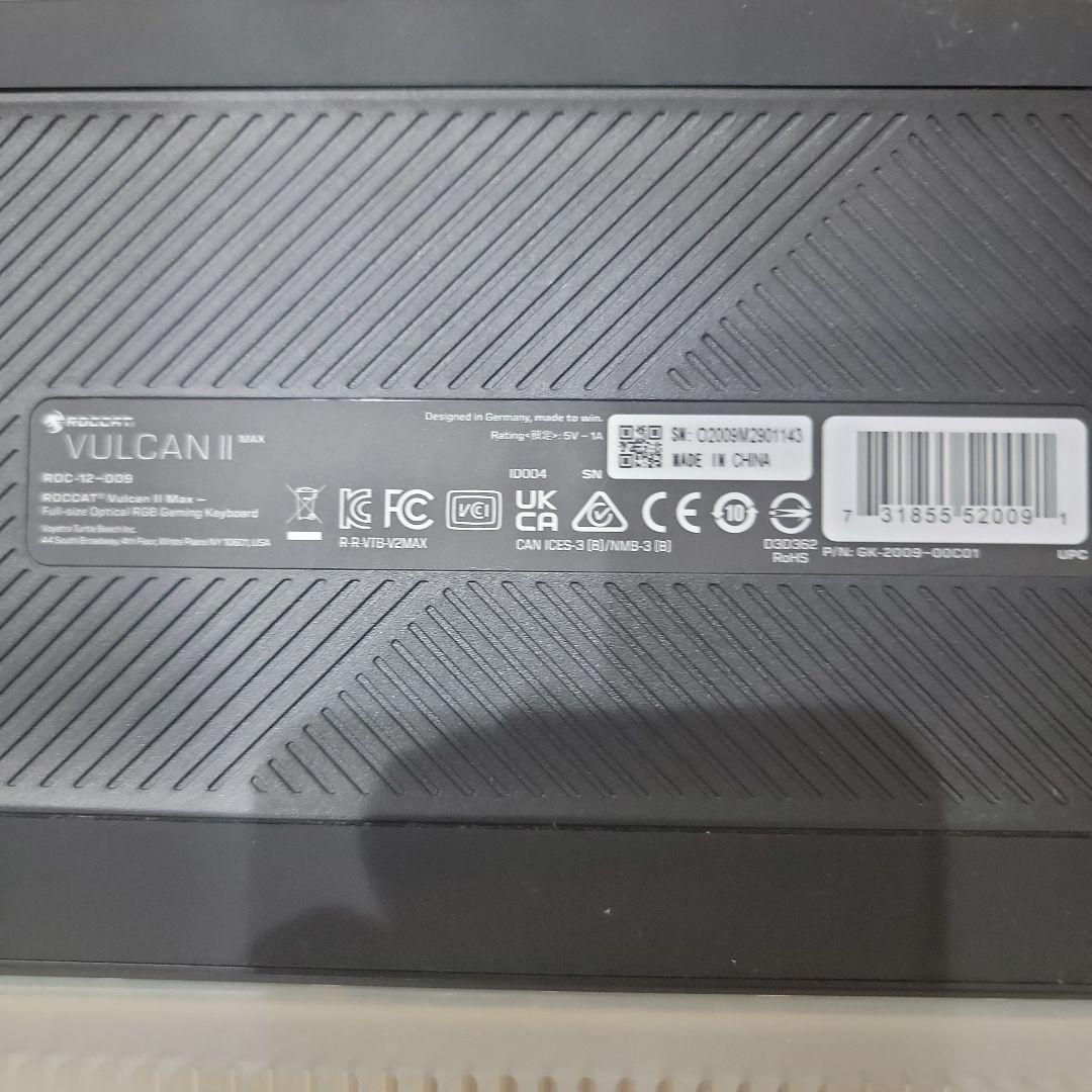 安心の日本語配列ROCCAT ゲーミングキーボード Vulcan II Max