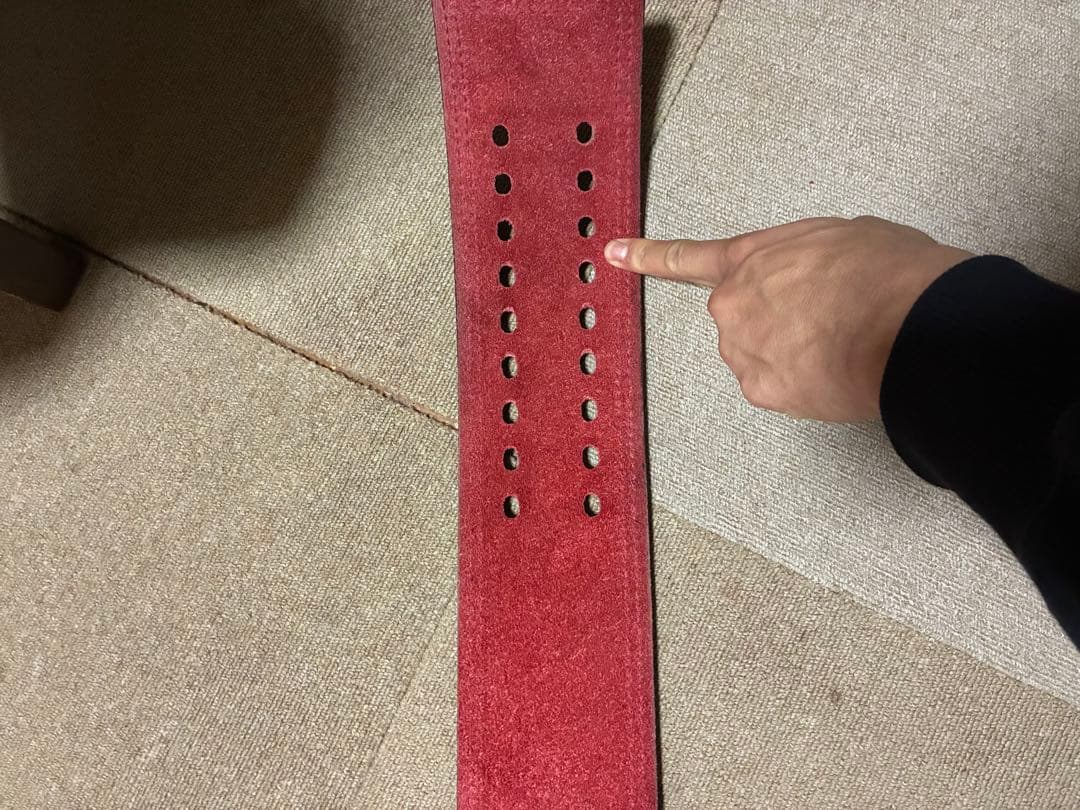 SBD トレーニング・パワーベルト 黒/赤 13mm