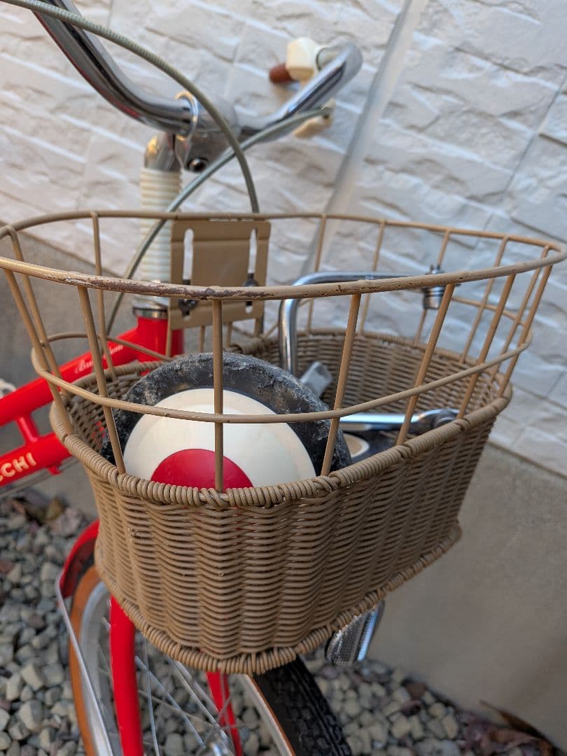 HACCHI 幼児用自転車 レッド バスケット付き