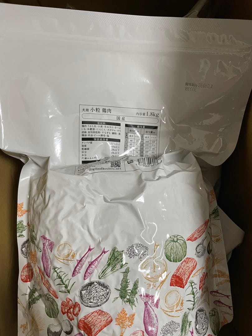 yz3772 ドッグフード工房　馬肉小粒　1.8kg x2【新品、未使用】