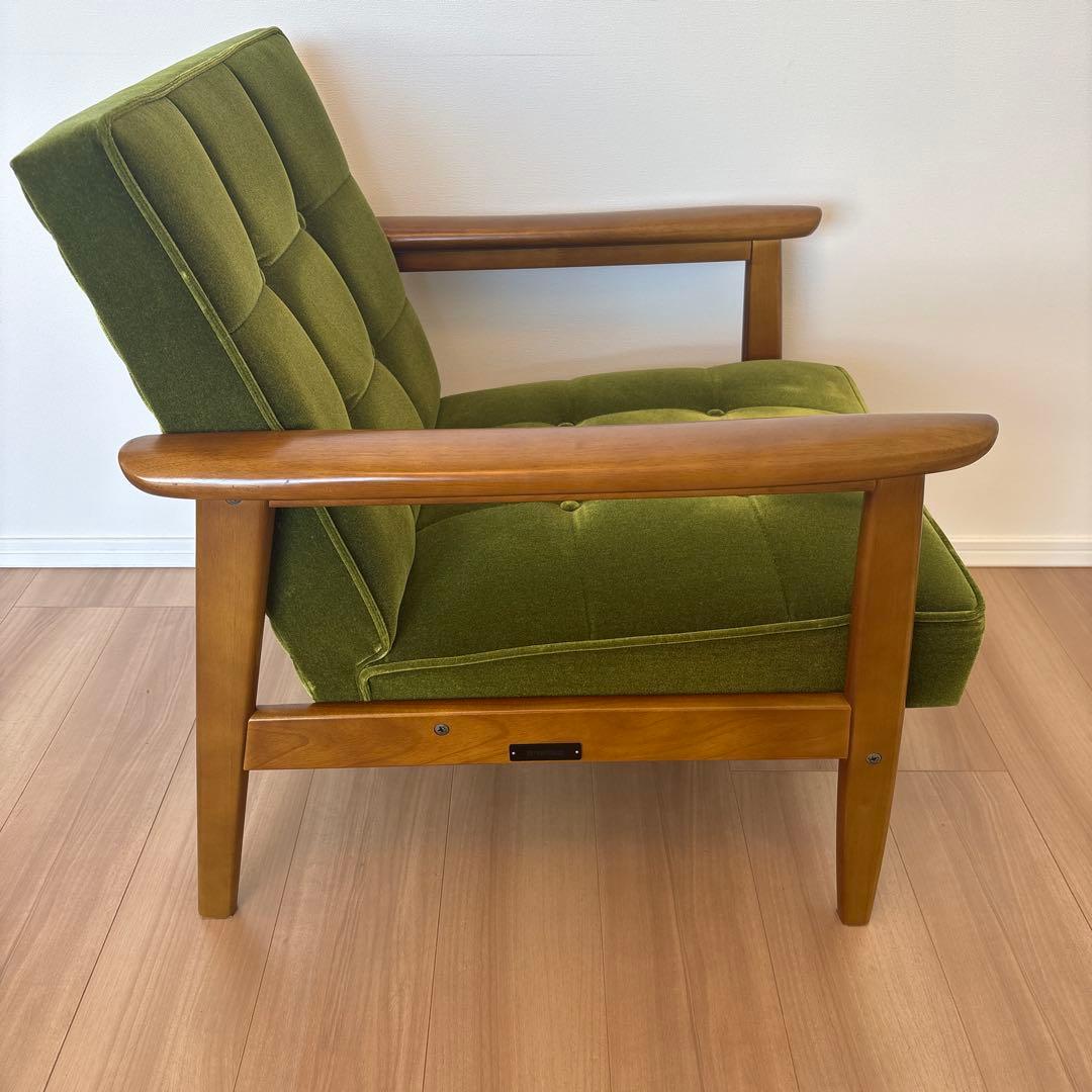 カリモク60 Kチェア 1シーター（モケットグリーン）