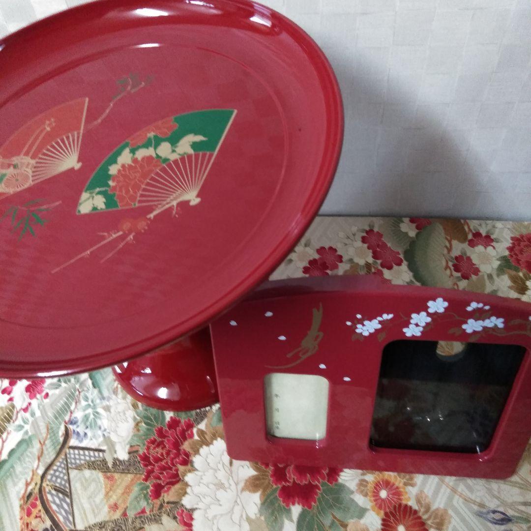 梅の扇　雛飾り　親王飾り　きめこみ賀茂雛　玉秀作