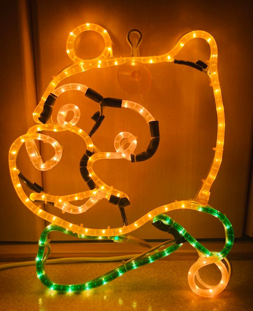 ✨ 希少！　屋外可！ プーさん サンタ イルミネーション ２点セット ✨