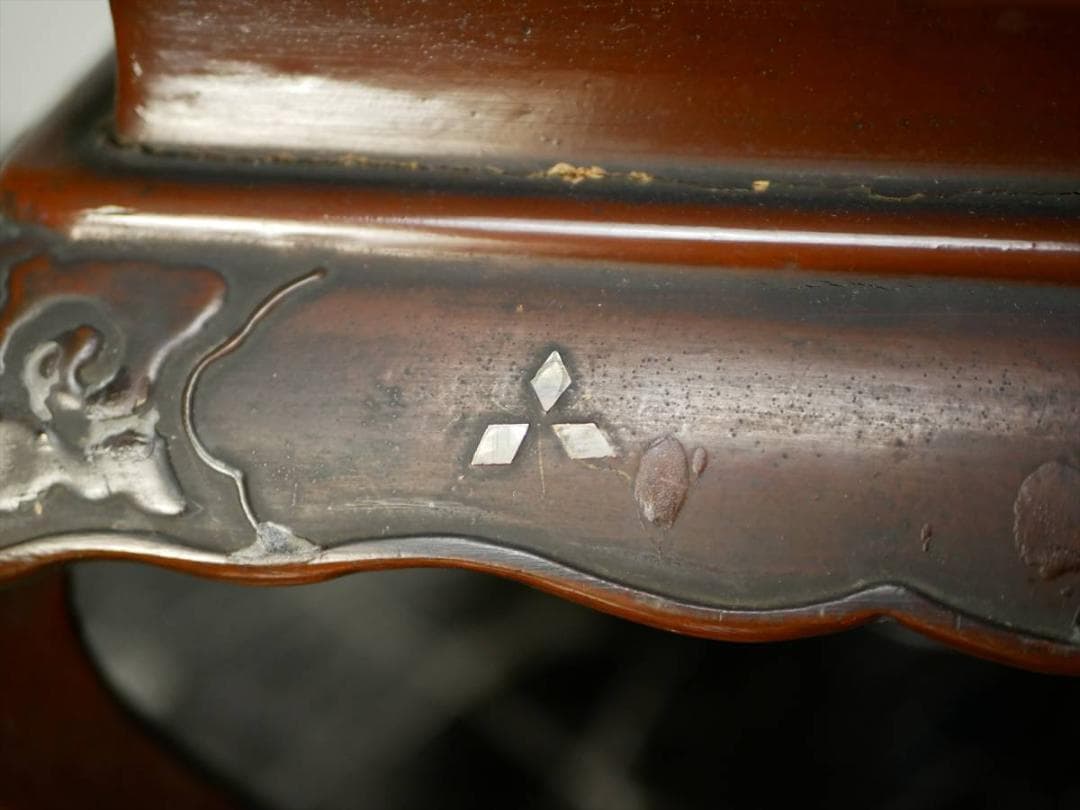 限定値下　収集品　歴史ある寺院からの整理品　経机　螺鈿　蒔絵　3014