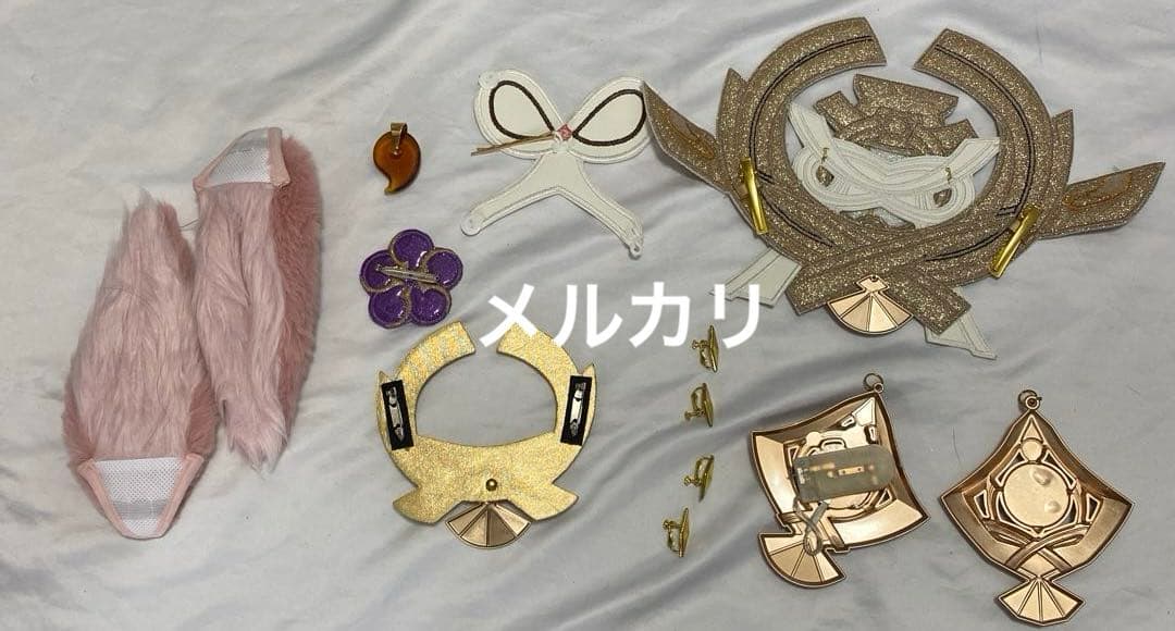 こ*️様 原神 八重 神子 三分妄想 コスプレ 衣装　靴　小道具　セット