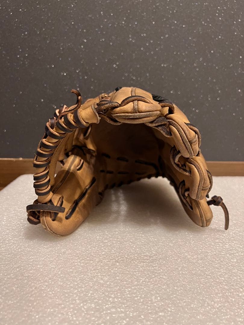 ★美品★ ミズノプロ 硬式 内野手用 5DNA サイズ9 中指 薬指リング加工済