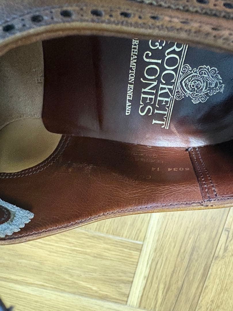 Crockett & Jones ブラウン ドレスシューズ　革靴 5 1/2E