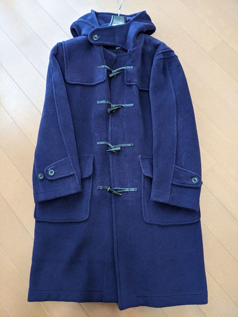 モンゴメリー ダッフルコート パープル紫 ウール１００ イギリス製 ビームス