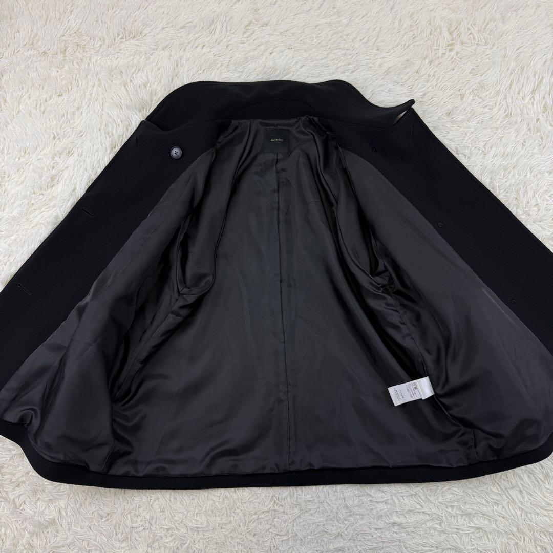 美品 スピックアンドスパン 現行 W/Nyモッサステンカラーショートコート 36