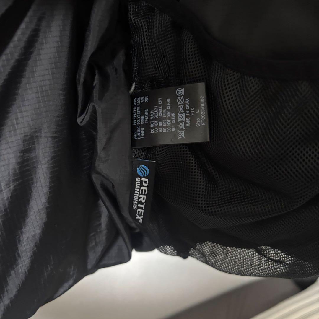 美品✨FTC PERTEX® 23AW 700FP ダウンジャケット　L 黒