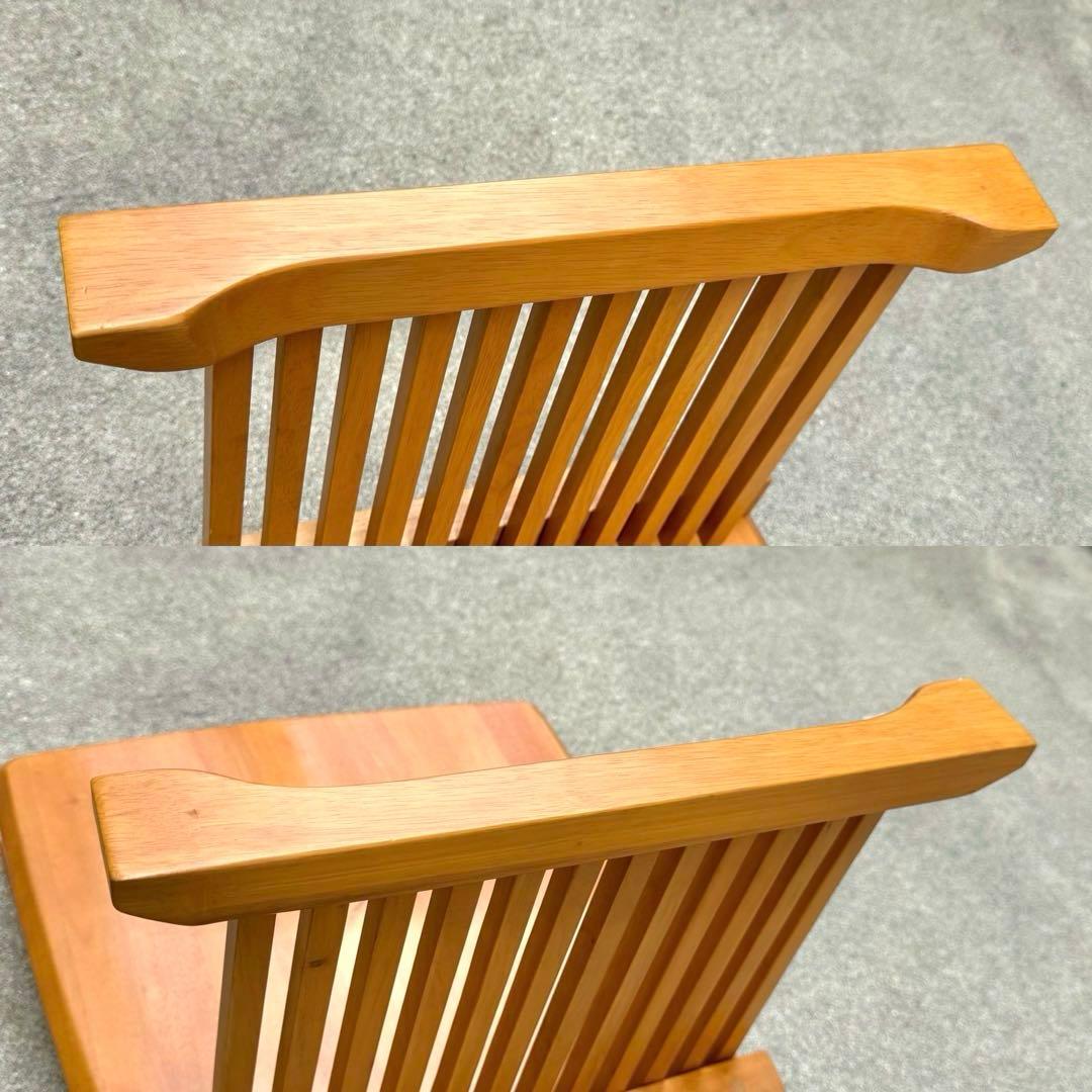 2脚セット✴︎座椅子 ローチェア イス 天然木 高齢者 あぐら 低座椅子