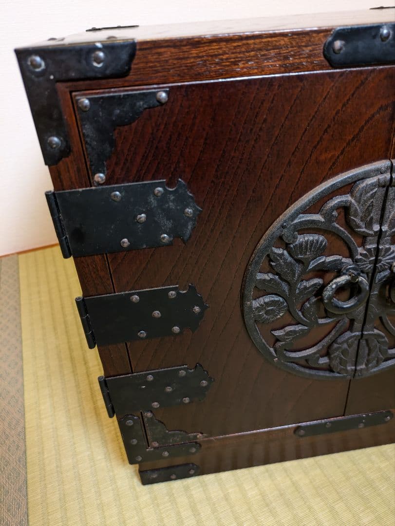 和箪笥 小箪笥 鉄金具 チェスト 整理タンス アンティーク
