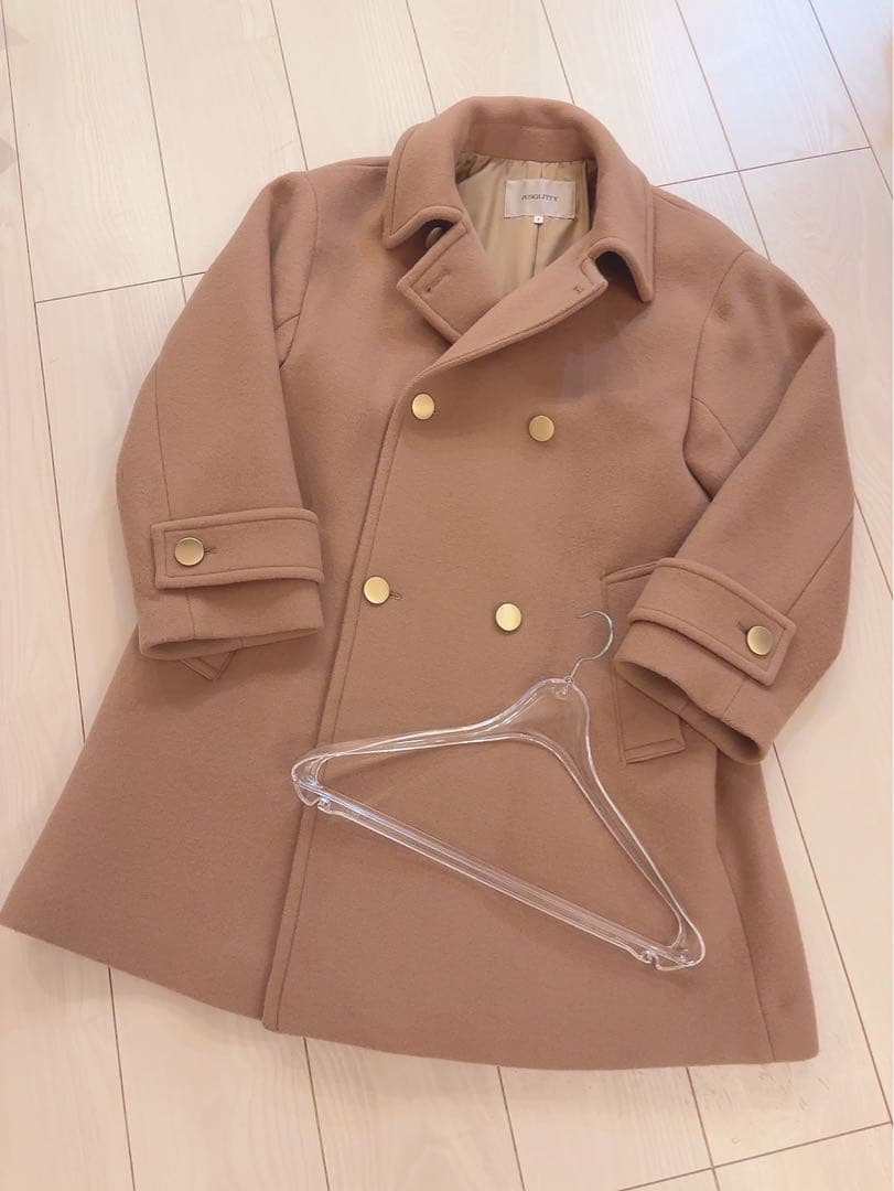JUSGLITTY スタンダードPコート　キャメル　1 ハンガーおまけ♡