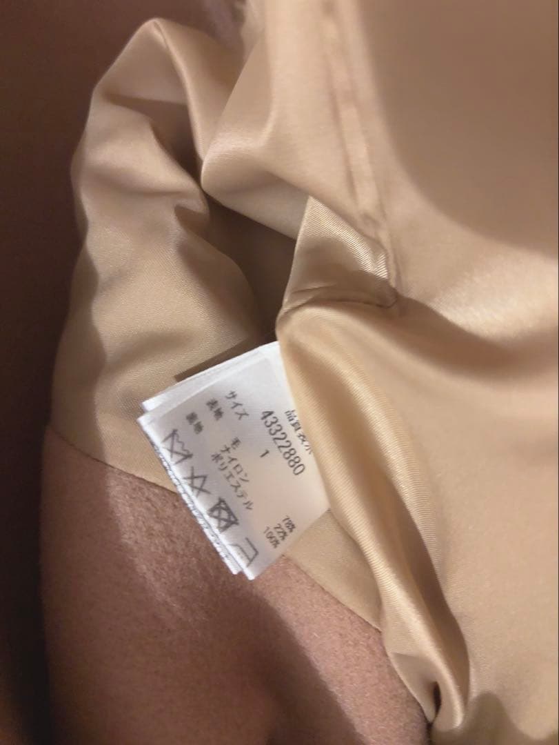 JUSGLITTY スタンダードPコート　キャメル　1 ハンガーおまけ♡