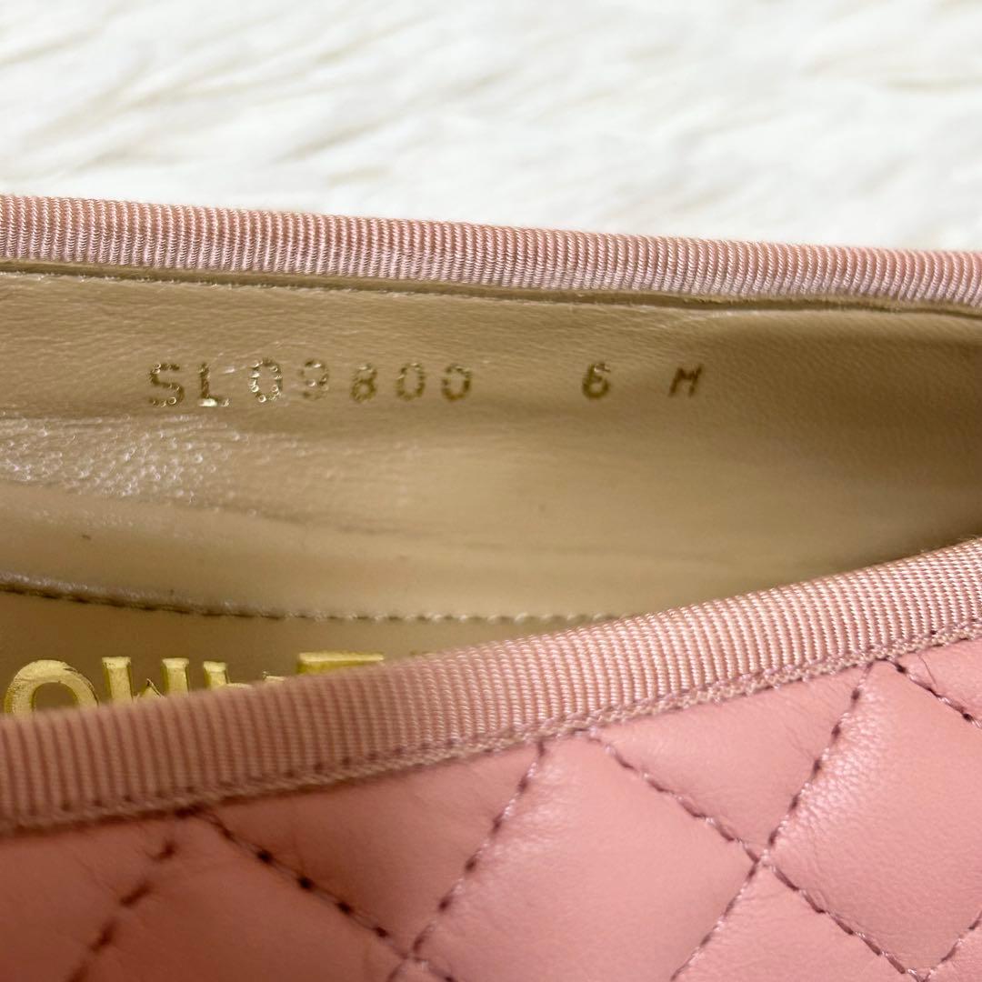 【美品】Salvatore Ferragamo フェラガモ バレリーナパンプス