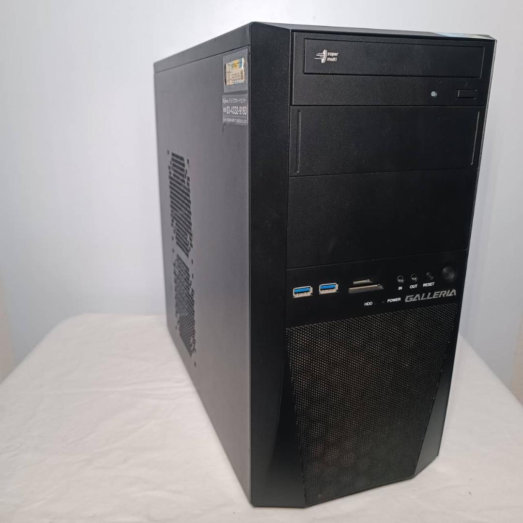 【激安ゲーミングPCフルセット】快適動作！MS Office搭載 ガレリア