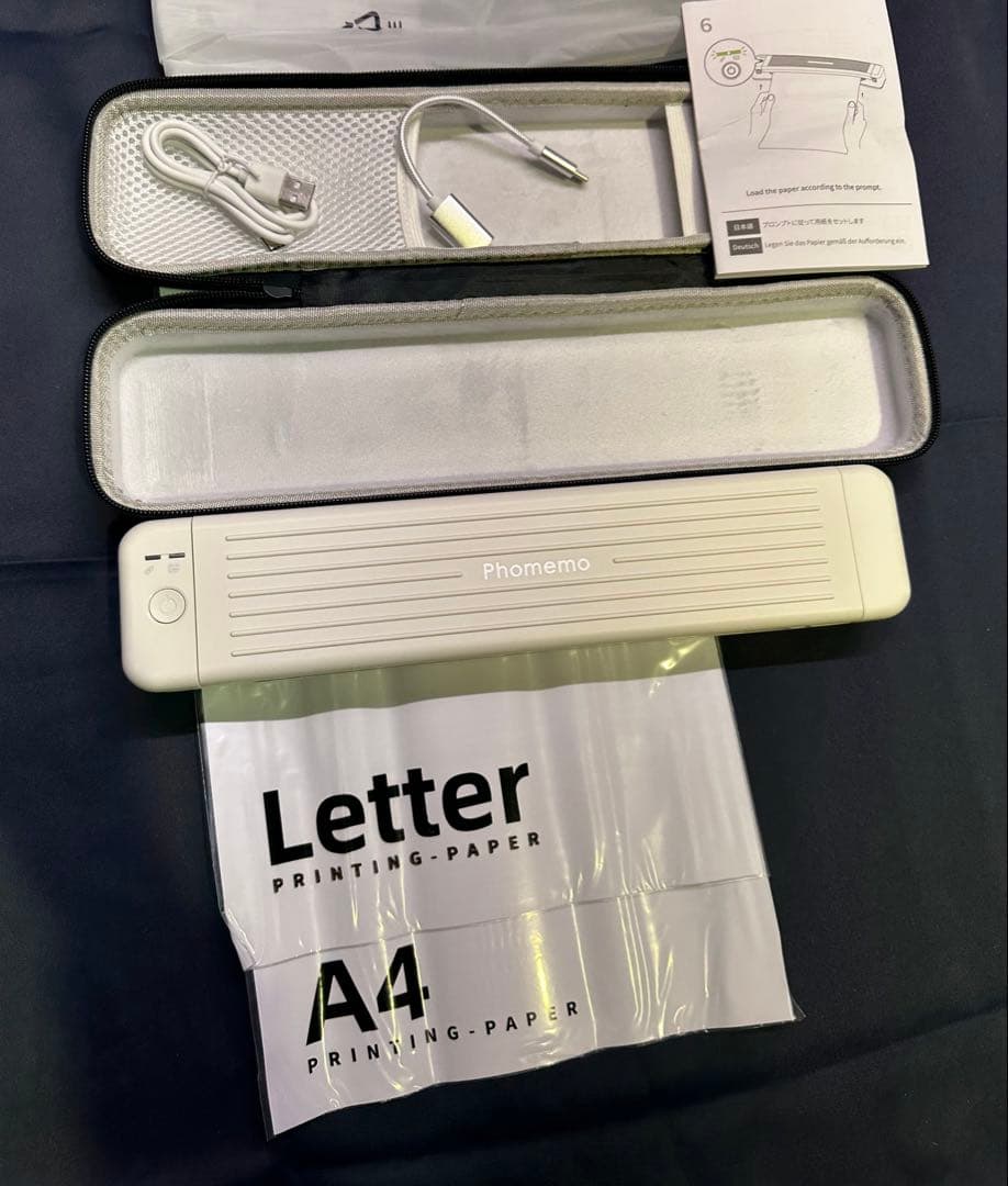 Pmo M831 モバイルプリンター 無線サーマルプリンター　ホワイト