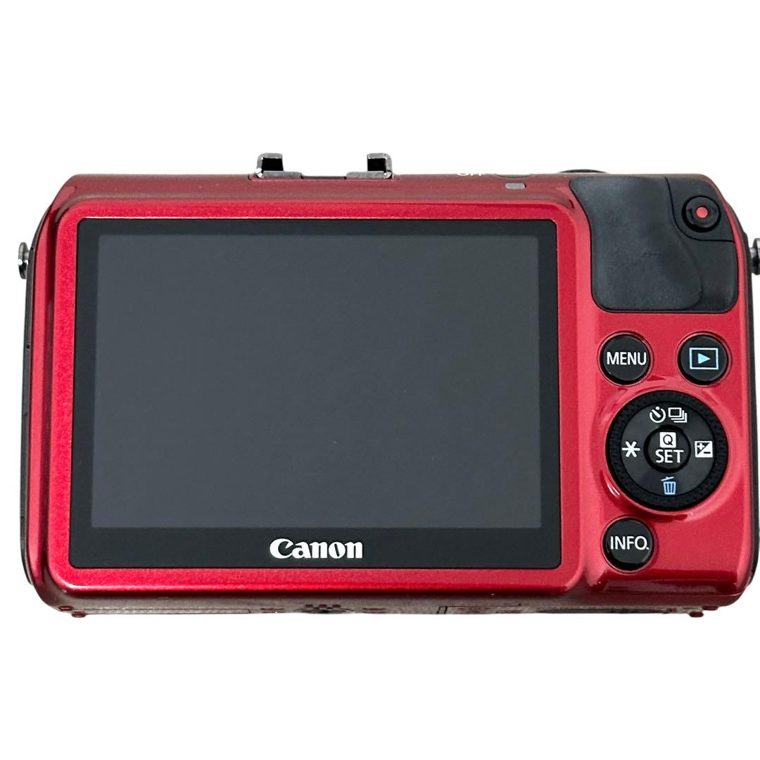 CANON EOS M ミラーレス一眼 ダブルレンズキット レッド 赤