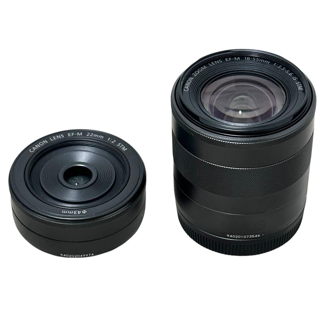 CANON EOS M ミラーレス一眼 ダブルレンズキット レッド 赤