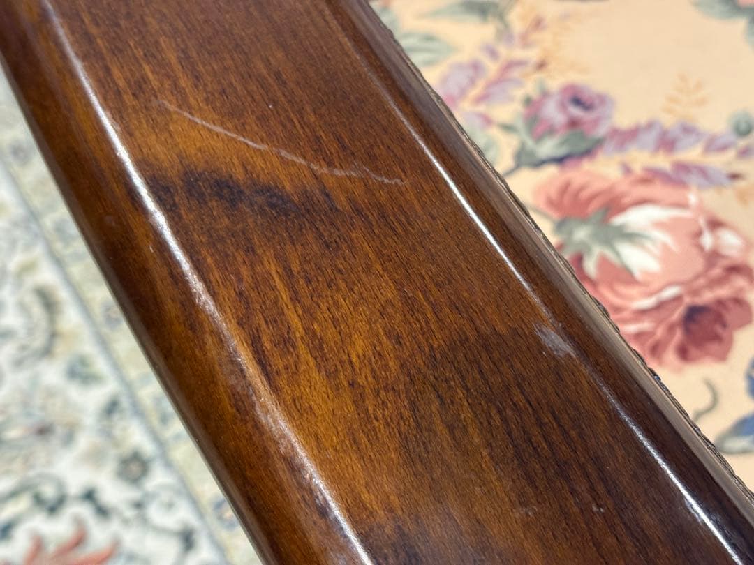 karimoku カリモク 3人掛けソファ 3Pソファ 花柄 ビンテージ nY